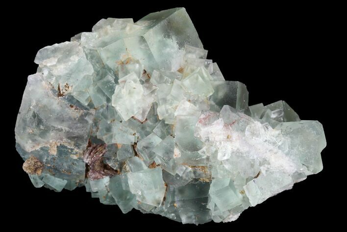 Blue-Green, Cubic Fluorite Crystal Cluster - Morocco #98992